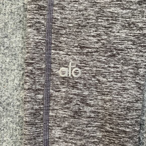 ALO Yoga Leggings Womens XS Extra Small Grey High Waist Lounge Wide Waistband - Picture 8 of 11